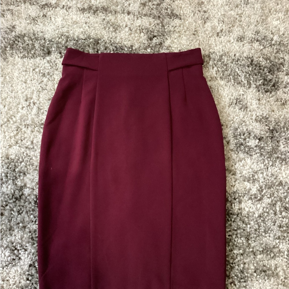 Ricki's Rich Burgundy Pencil Skirt
